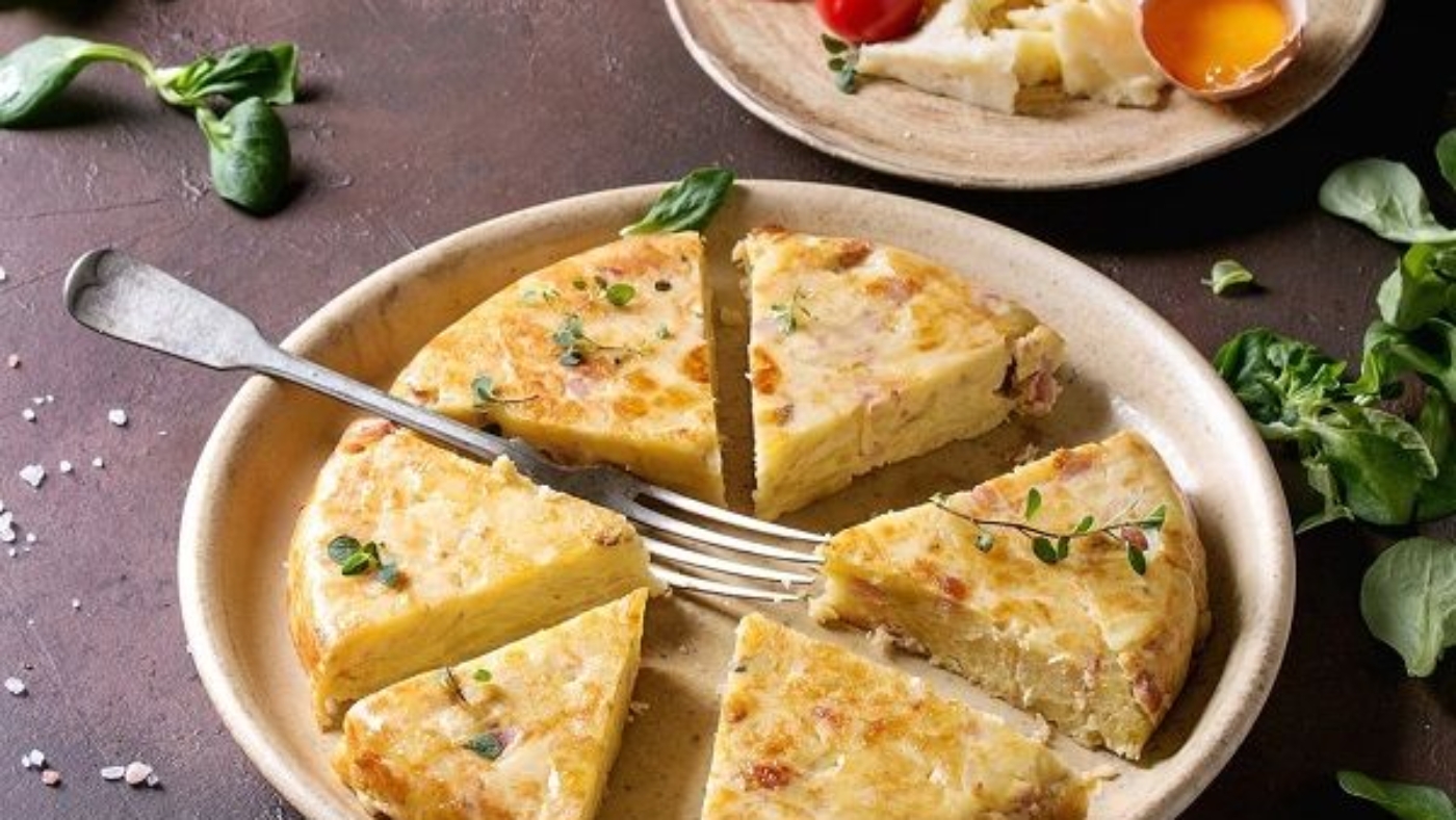 Krompirjeva tortilja s slanino